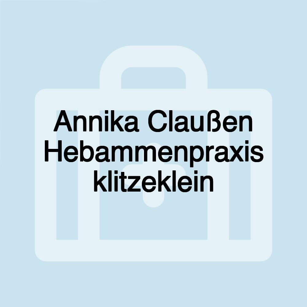 Annika Claußen Hebammenpraxis klitzeklein