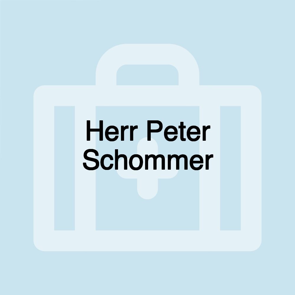 Herr Peter Schommer