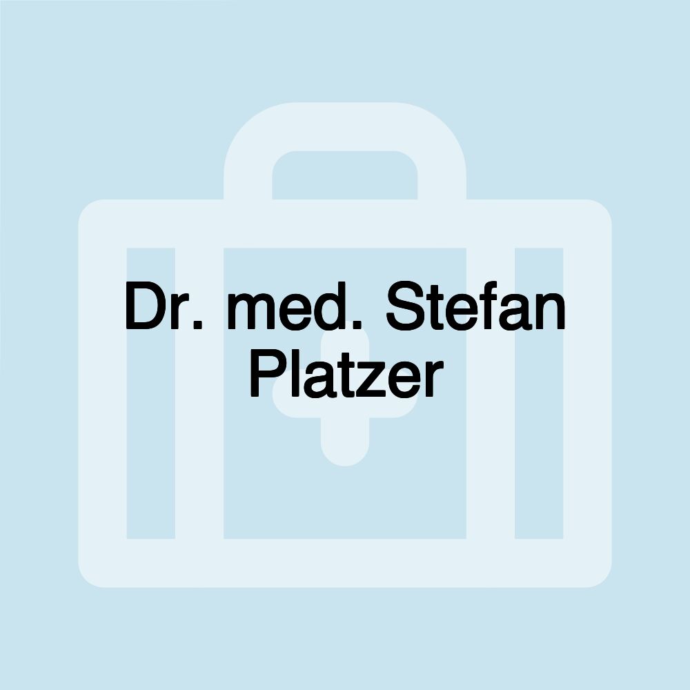 Dr. med. Stefan Platzer