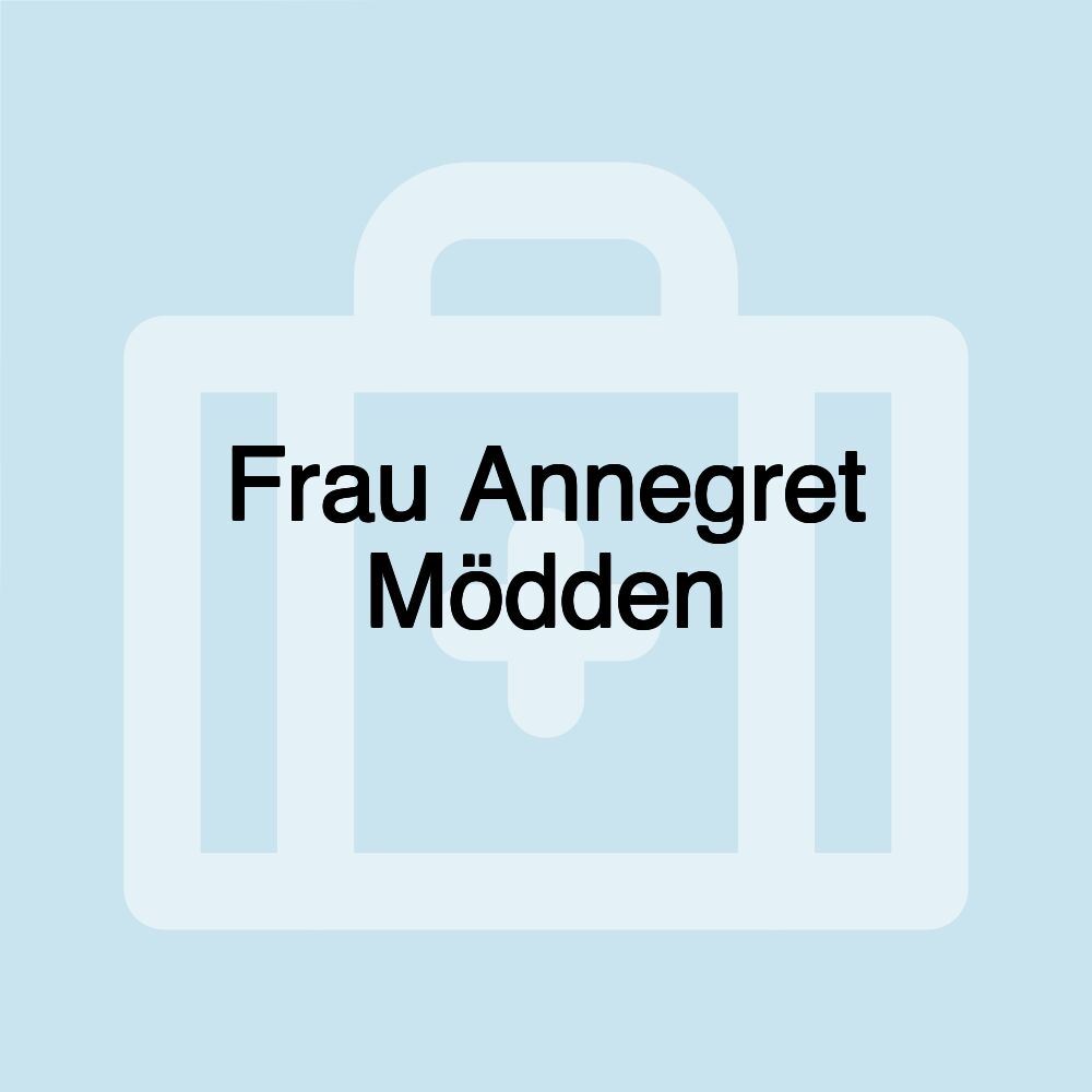 Frau Annegret Mödden