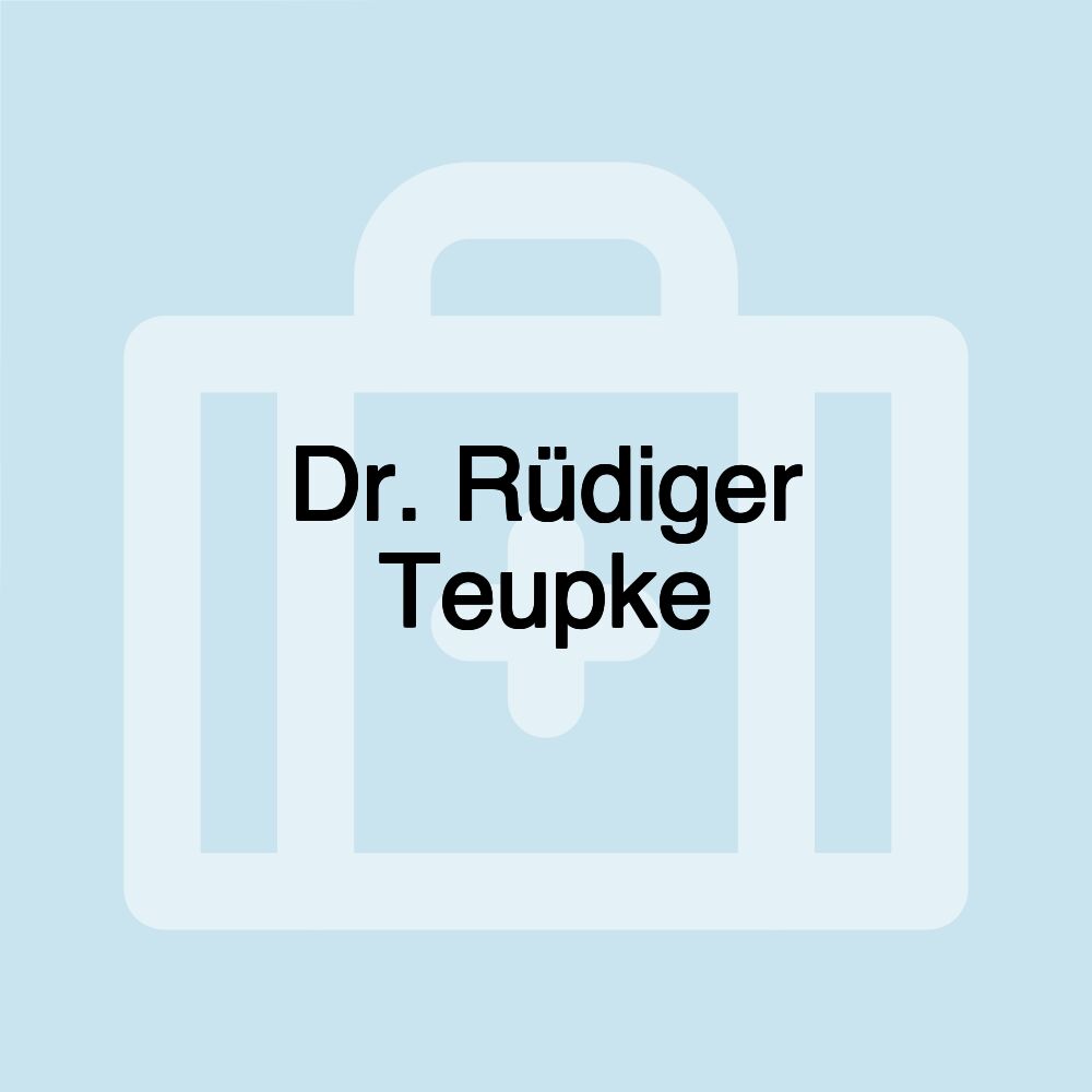 Dr. Rüdiger Teupke