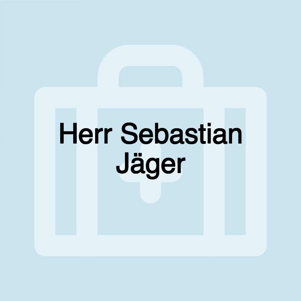 Herr Sebastian Jäger