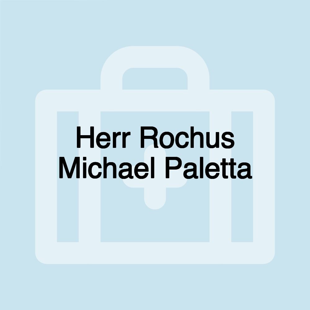 Herr Rochus Michael Paletta