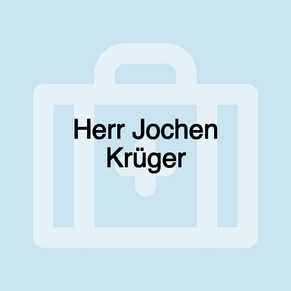 Herr Jochen Krüger