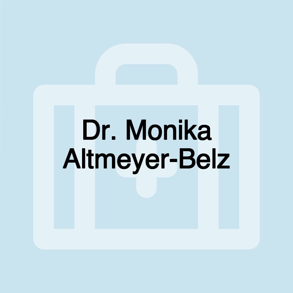 Dr. Monika Altmeyer-Belz