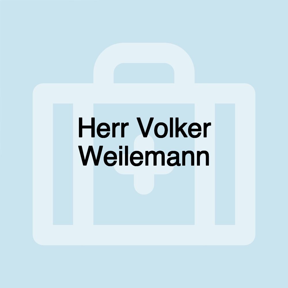 Herr Volker Weilemann