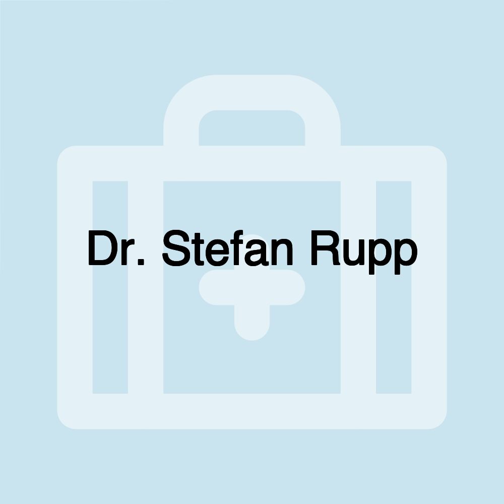 Dr. Stefan Rupp