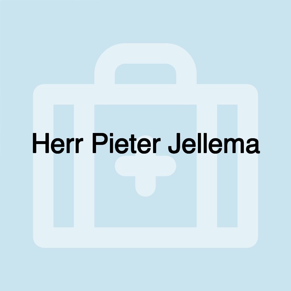 Herr Pieter Jellema