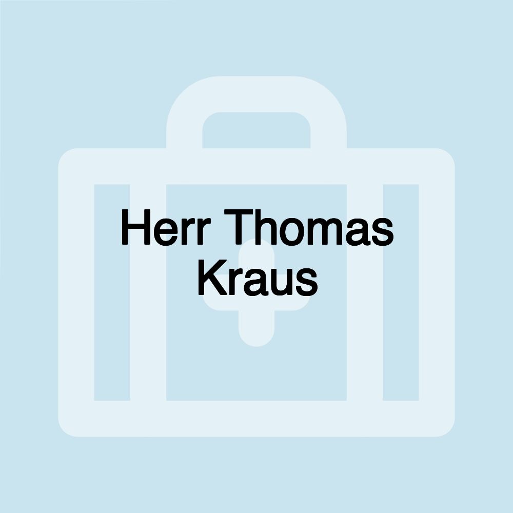 Herr Thomas Kraus