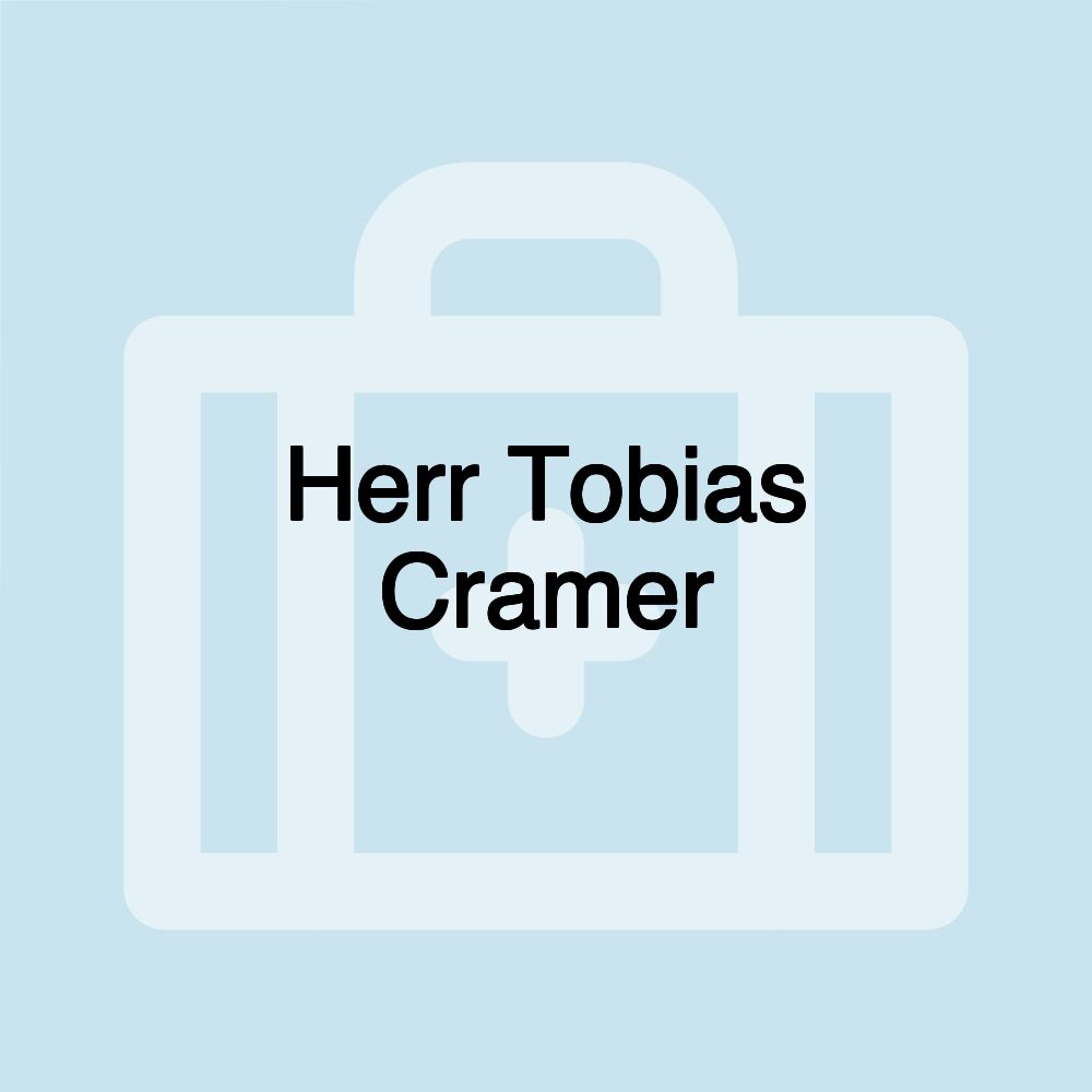 Herr Tobias Cramer