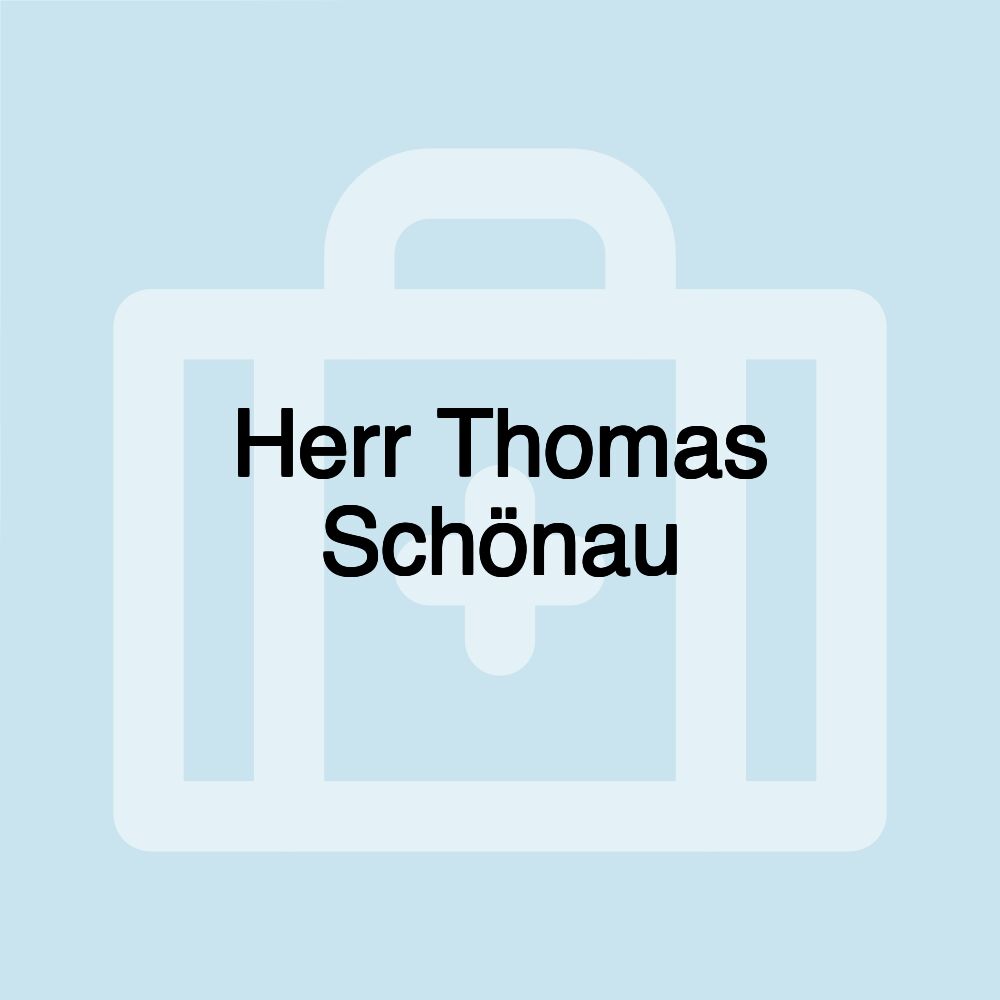 Herr Thomas Schönau