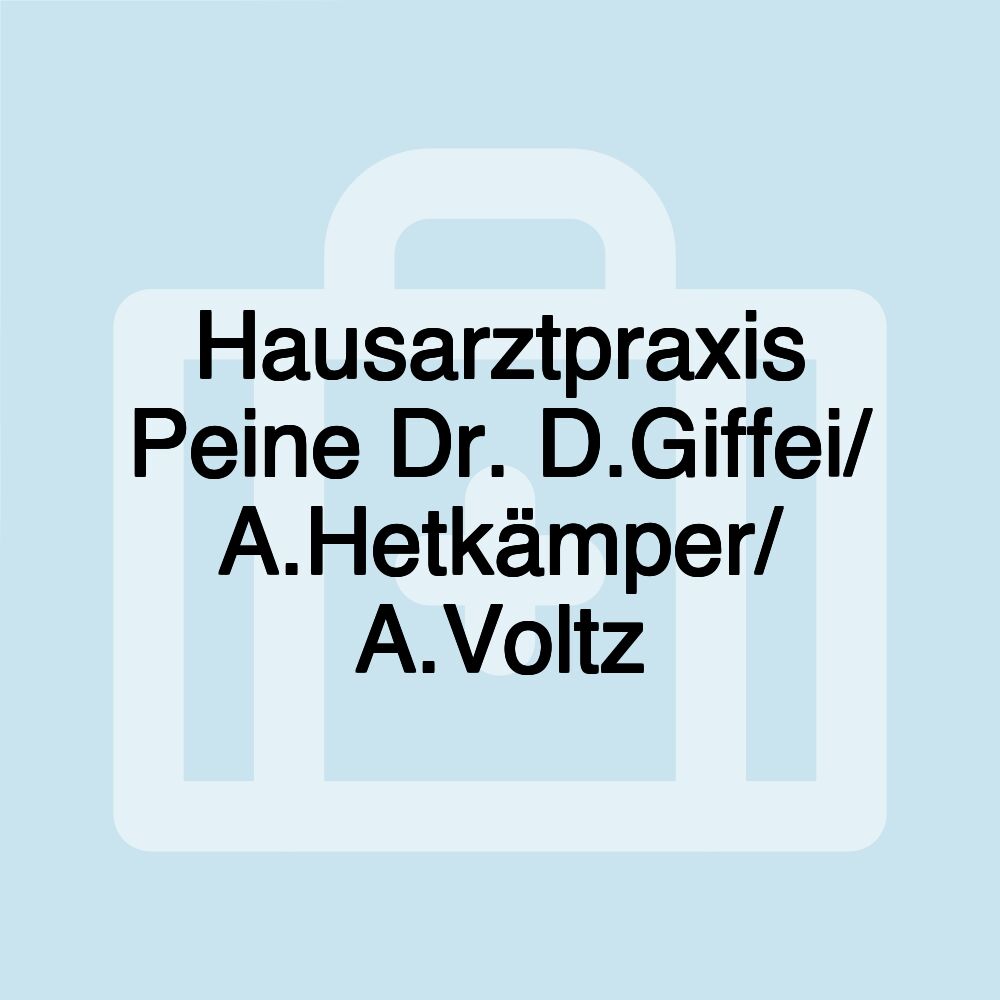 Hausarztpraxis Peine Dr. D.Giffei/ A.Hetkämper/ A.Voltz