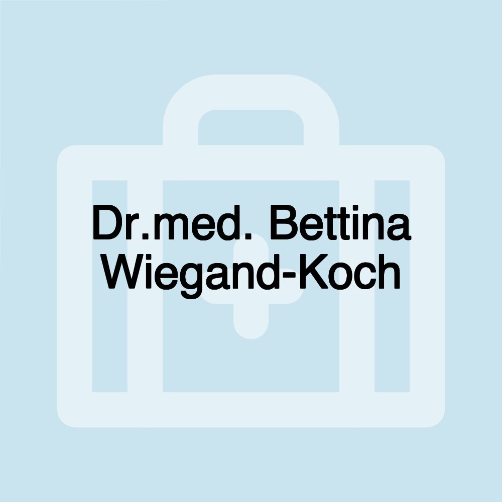 Dr.med. Bettina Wiegand-Koch