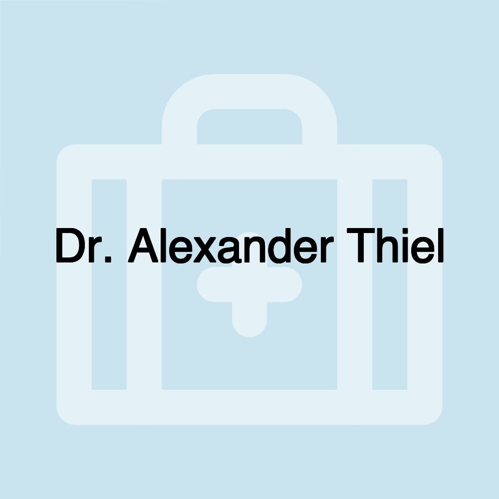 Dr. Alexander Thiel