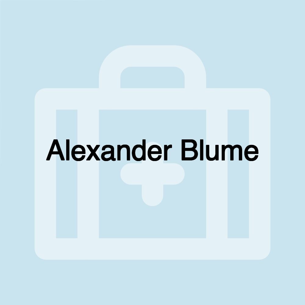 Alexander Blume