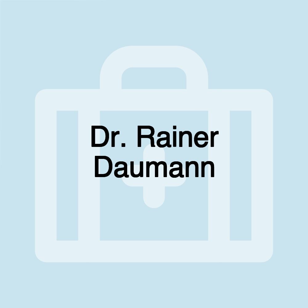 Dr. Rainer Daumann