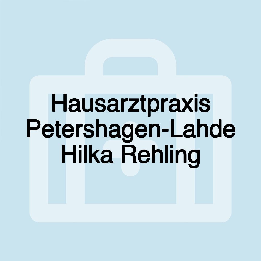 Hausarztpraxis Petershagen-Lahde Hilka Rehling