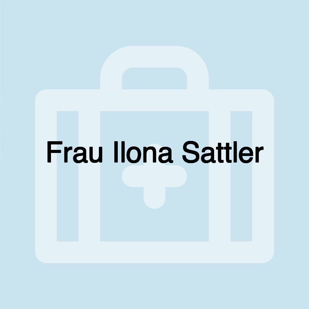 Frau Ilona Sattler