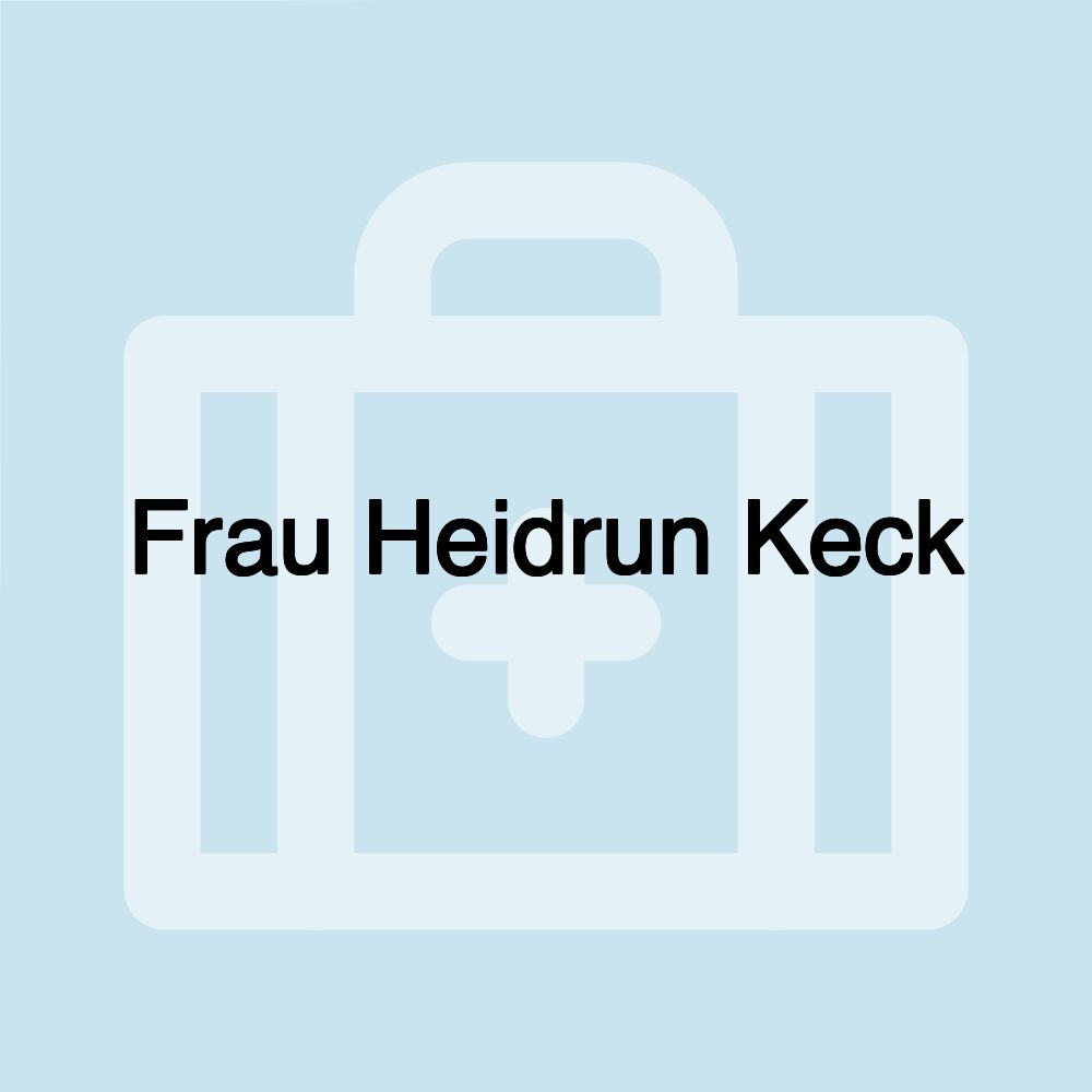 Frau Heidrun Keck