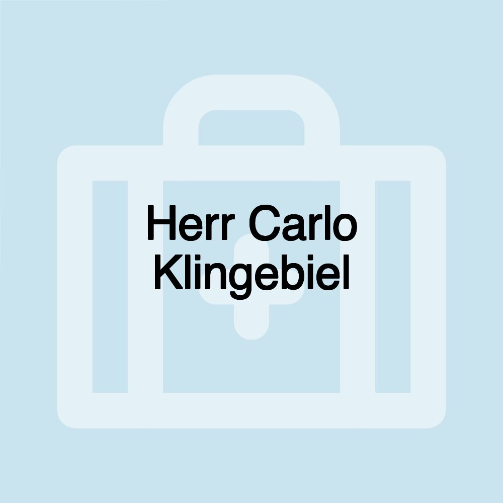 Herr Carlo Klingebiel