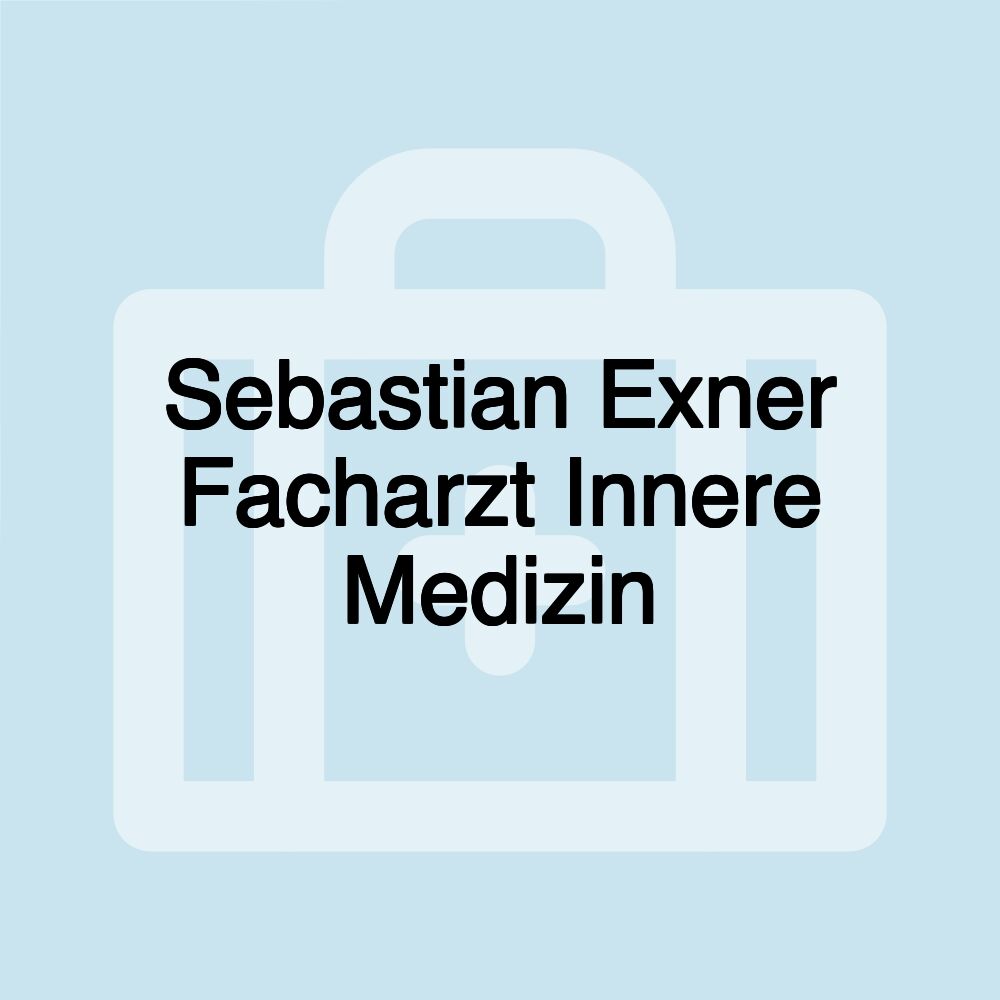 Sebastian Exner Facharzt Innere Medizin