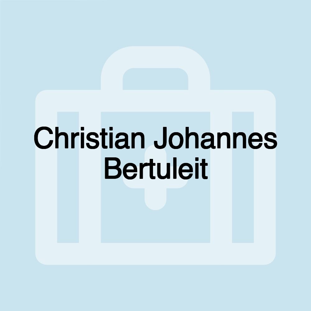 Christian Johannes Bertuleit