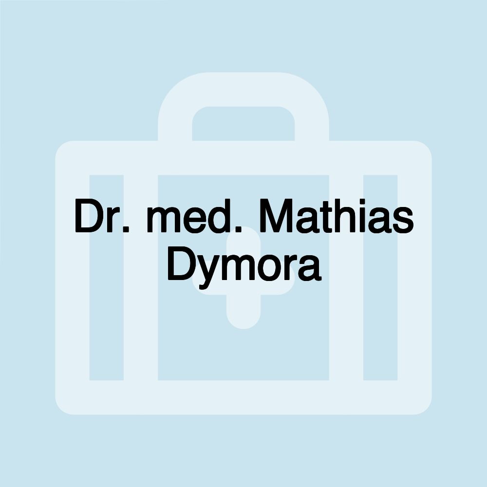 Dr. med. Mathias Dymora