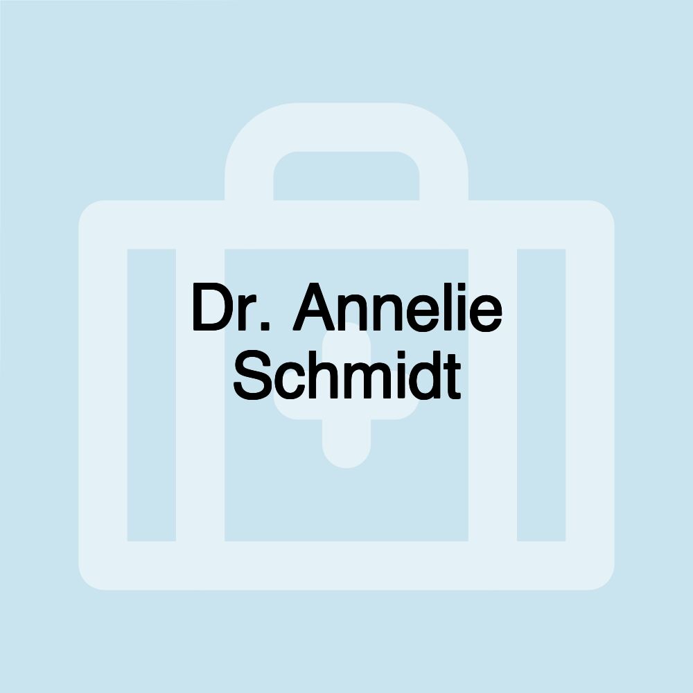 Dr. Annelie Schmidt