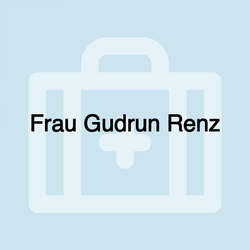 Frau Gudrun Renz