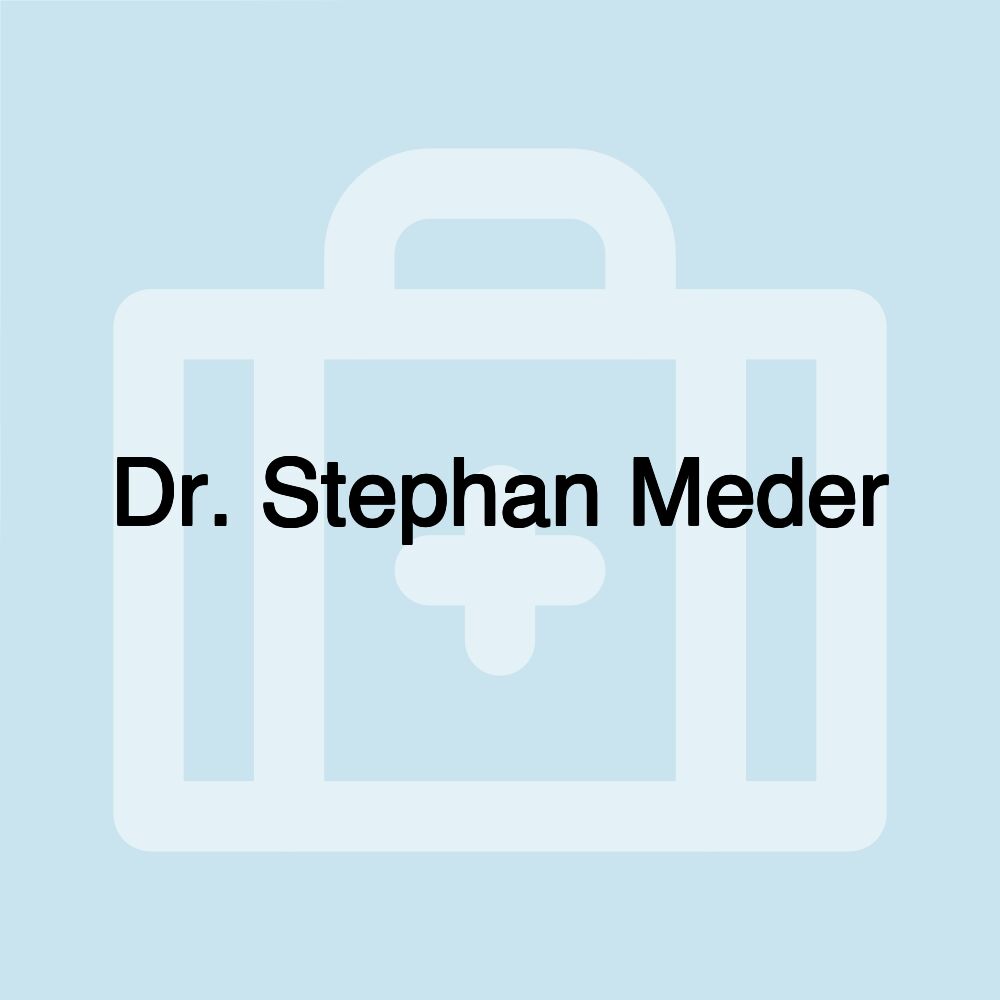 Dr. Stephan Meder