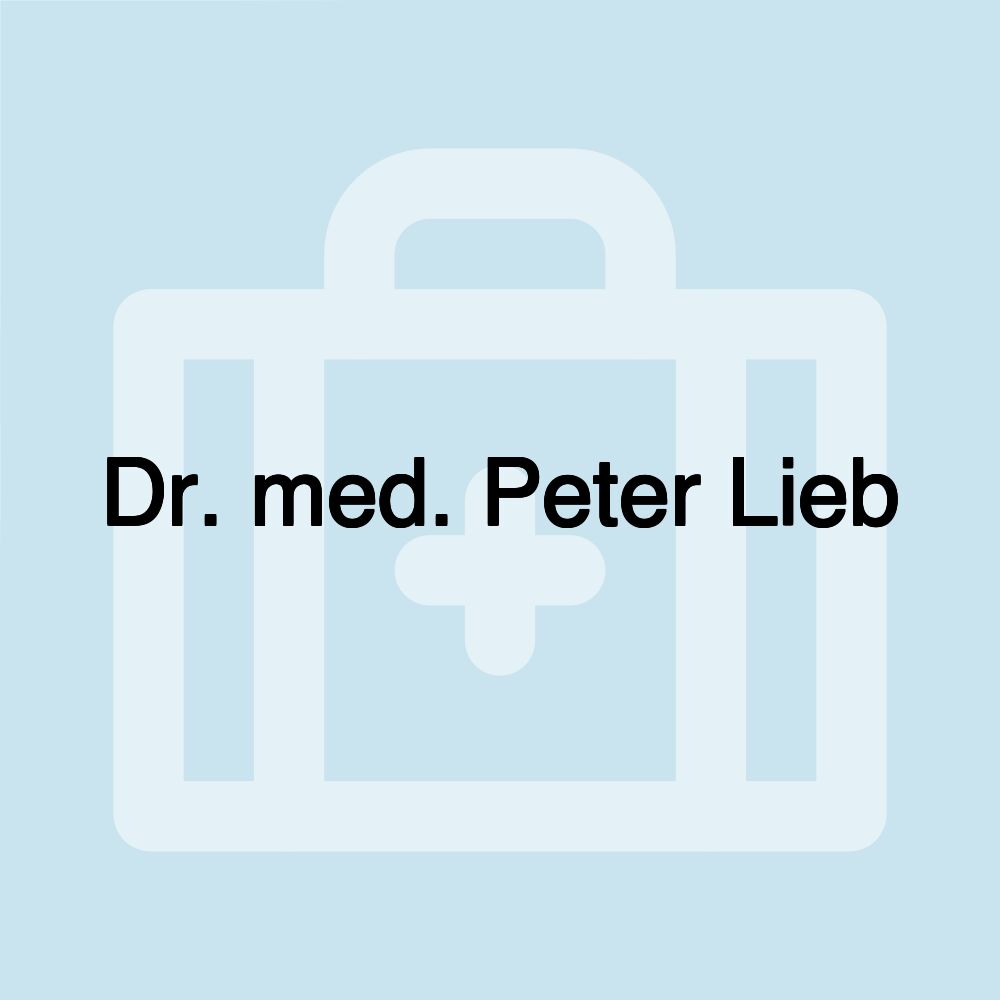 Dr. med. Peter Lieb