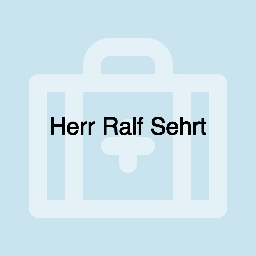 Herr Ralf Sehrt