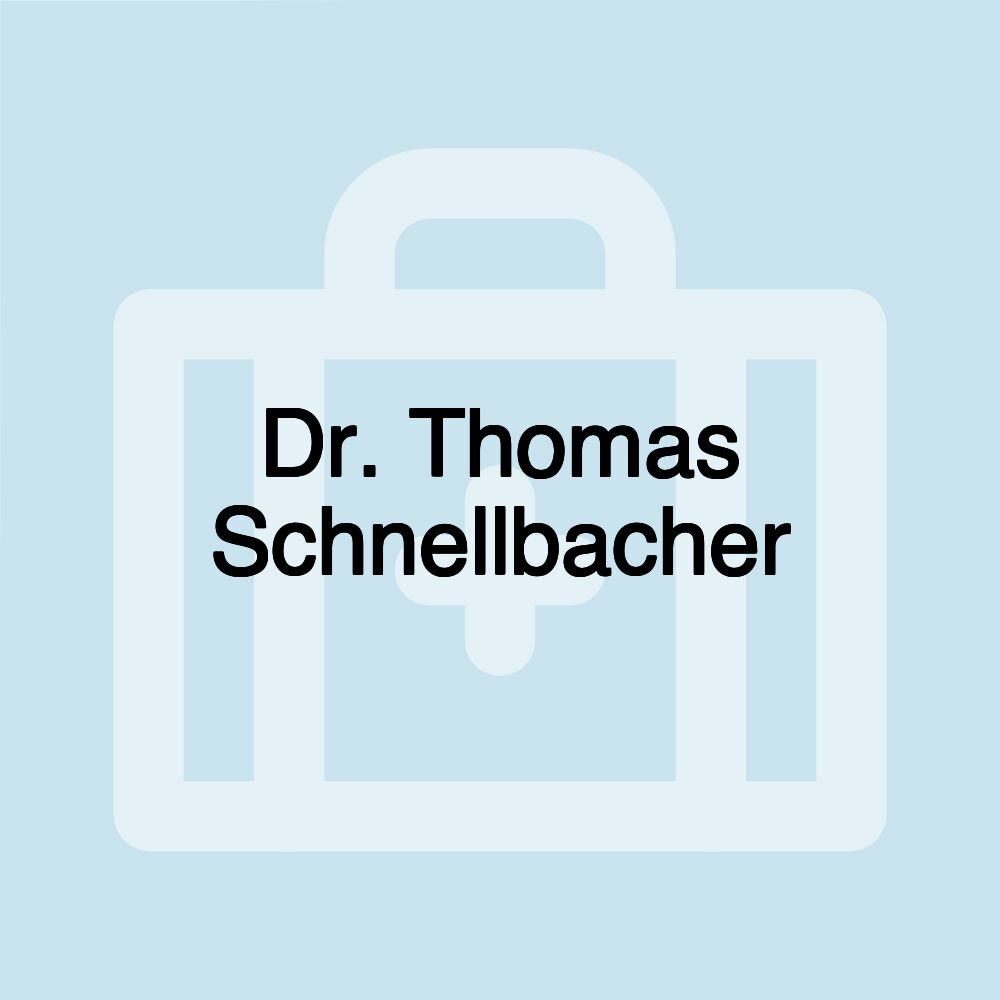 Dr. Thomas Schnellbacher