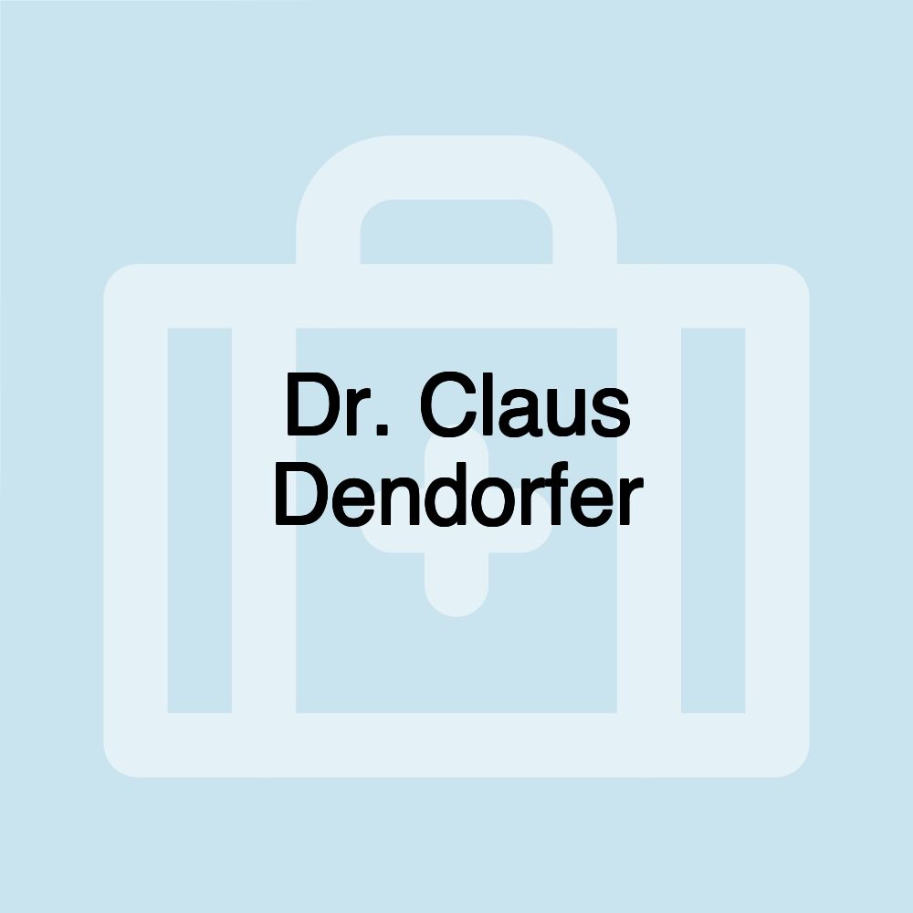 Dr. Claus Dendorfer