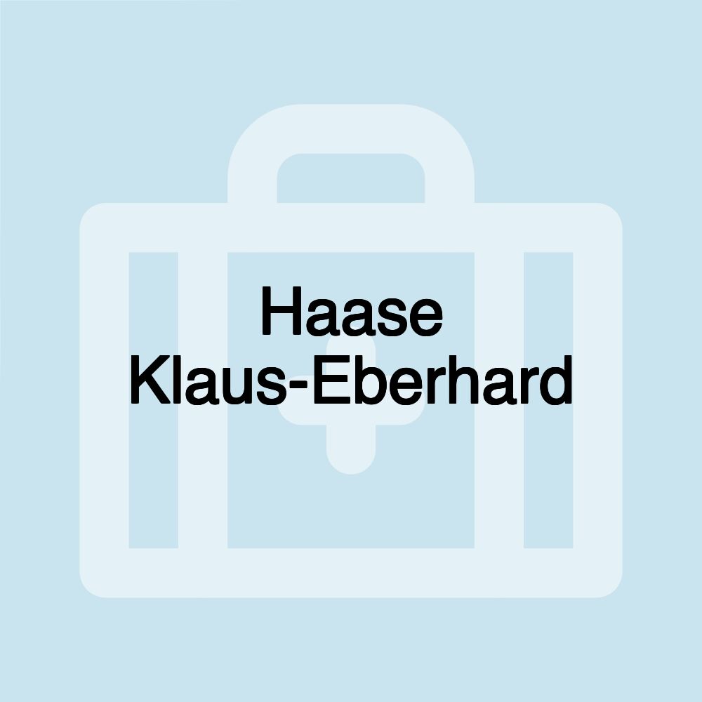 Haase Klaus-Eberhard