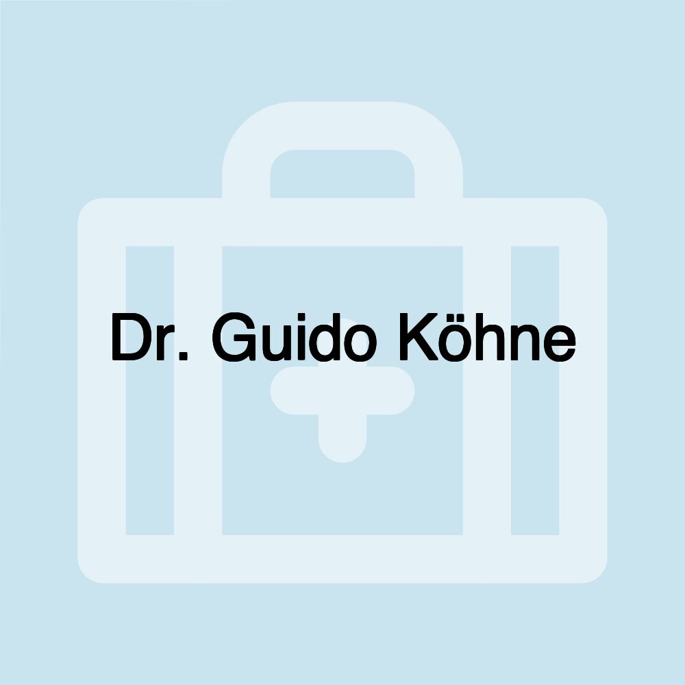 Dr. Guido Köhne