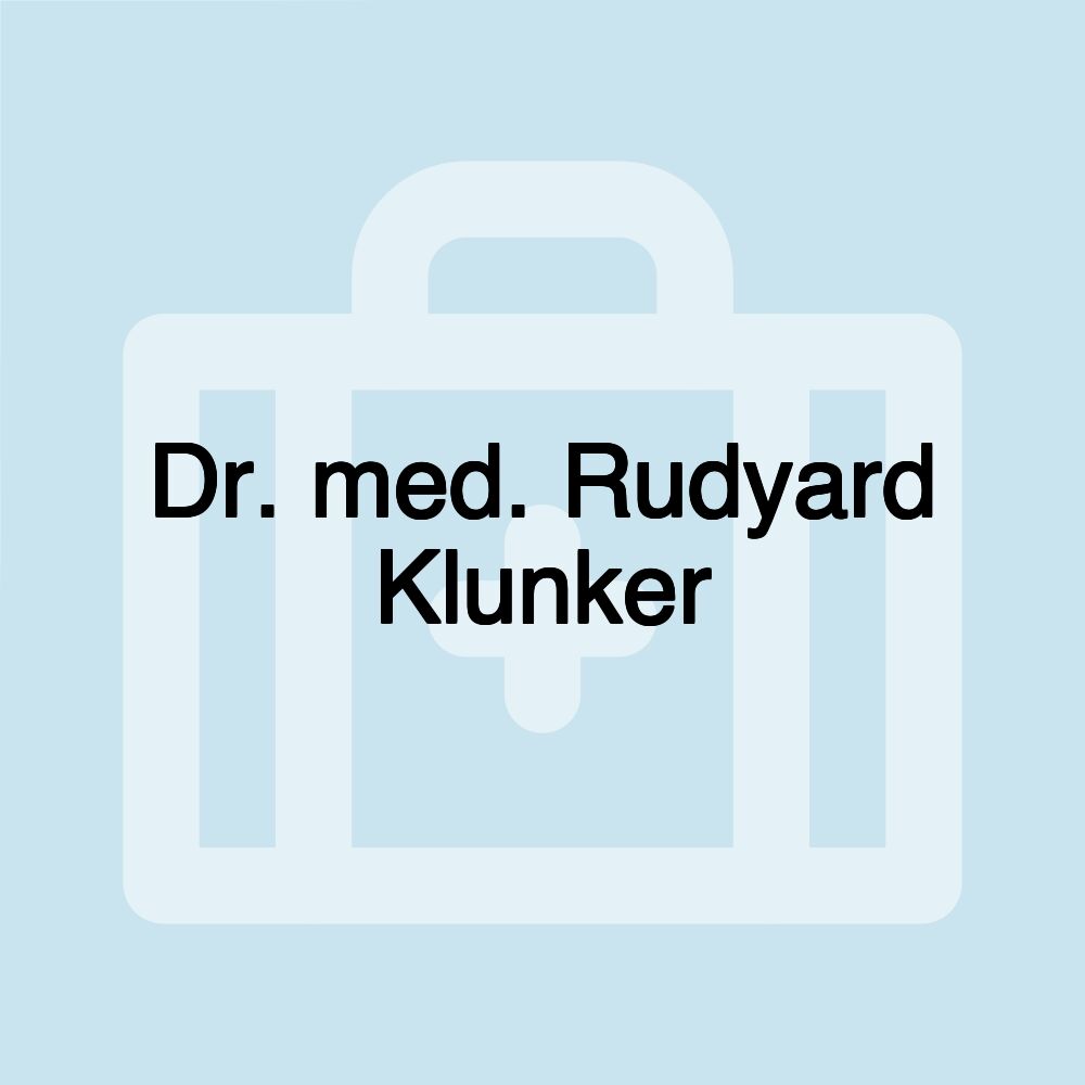 Dr. med. Rudyard Klunker