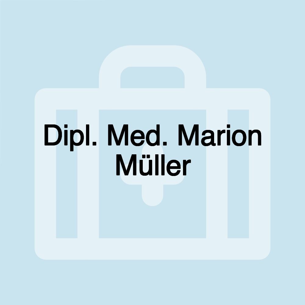 Dipl. Med. Marion Müller