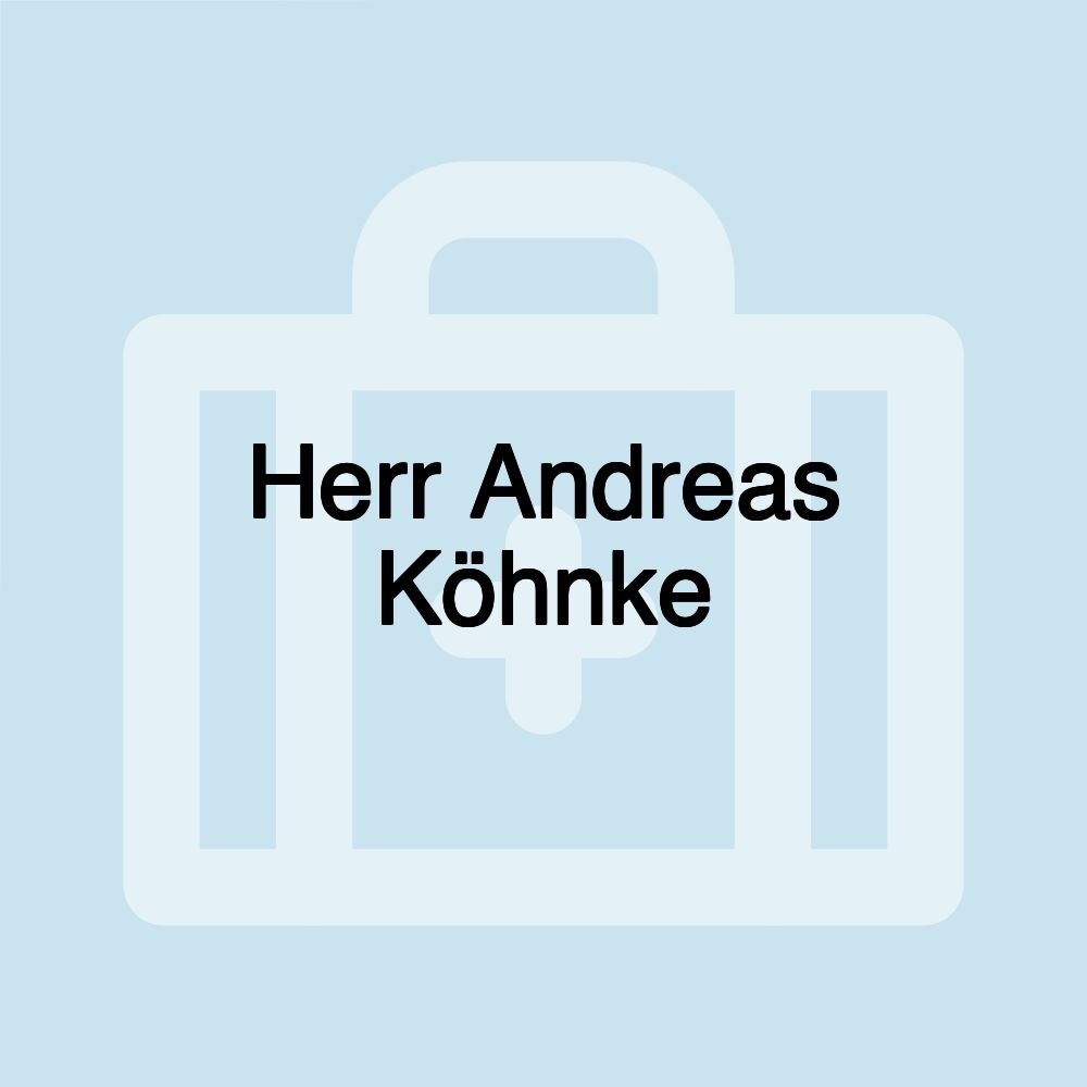 Herr Andreas Köhnke