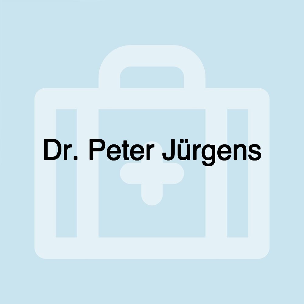 Dr. Peter Jürgens