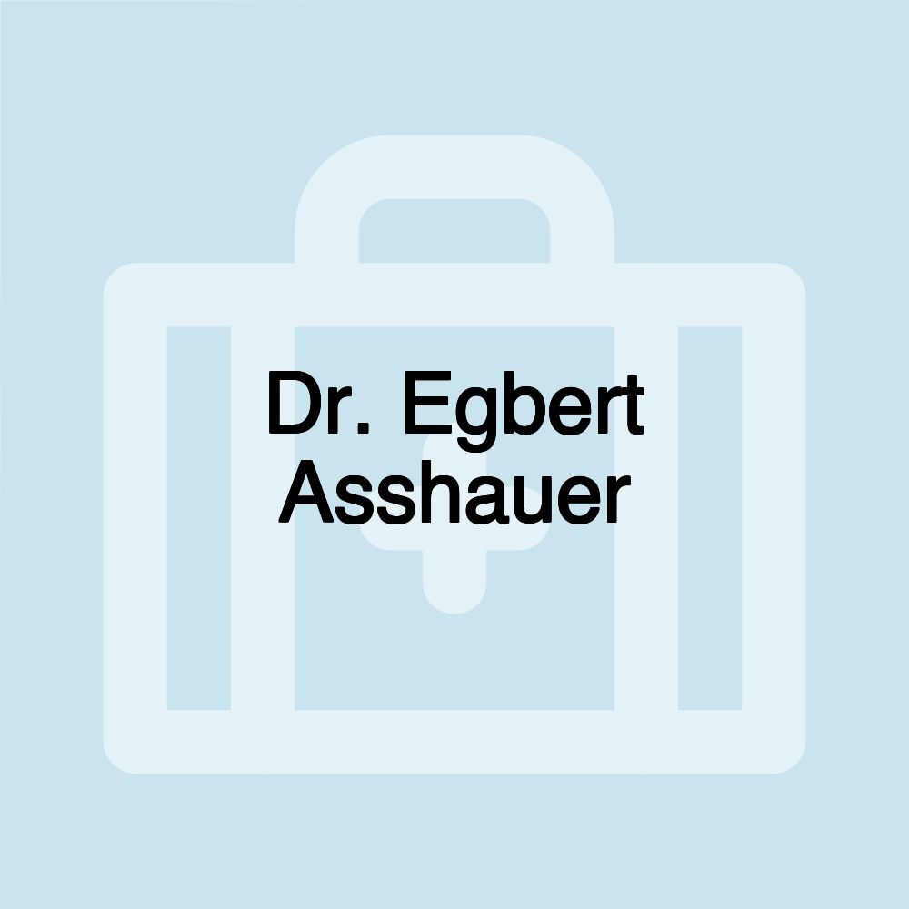 Dr. Egbert Asshauer