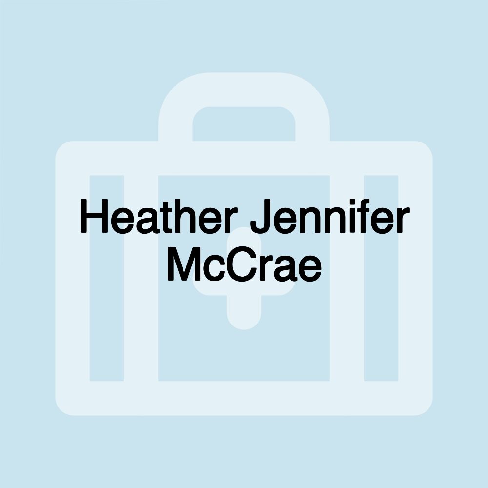 Heather Jennifer McCrae