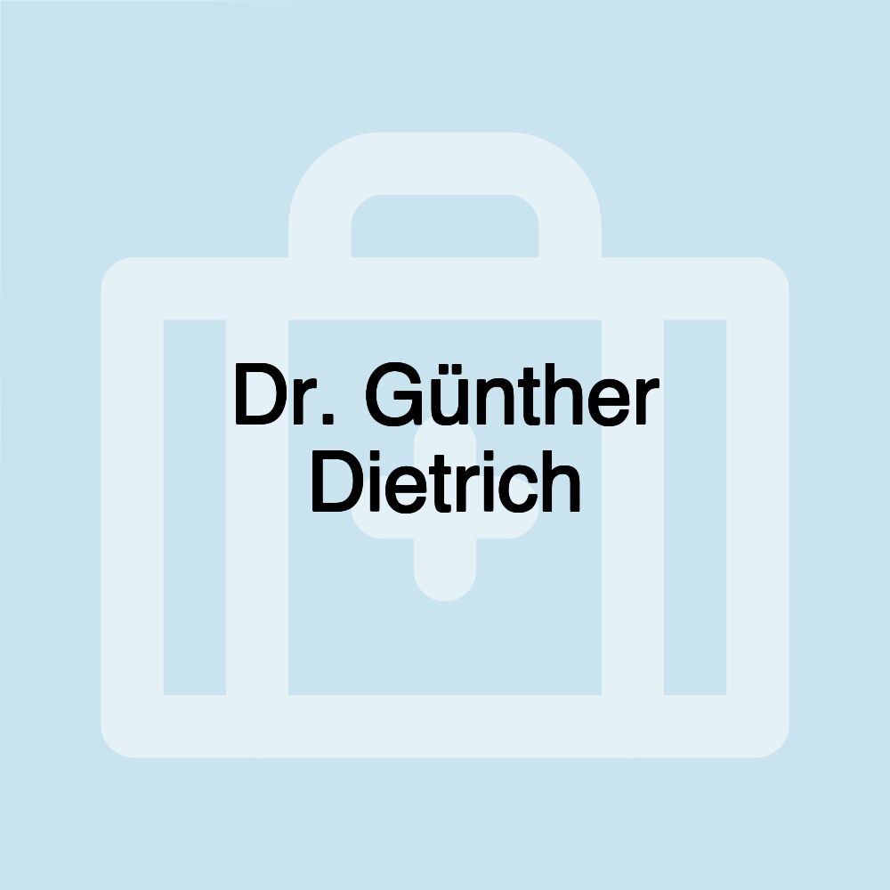 Dr. Günther Dietrich