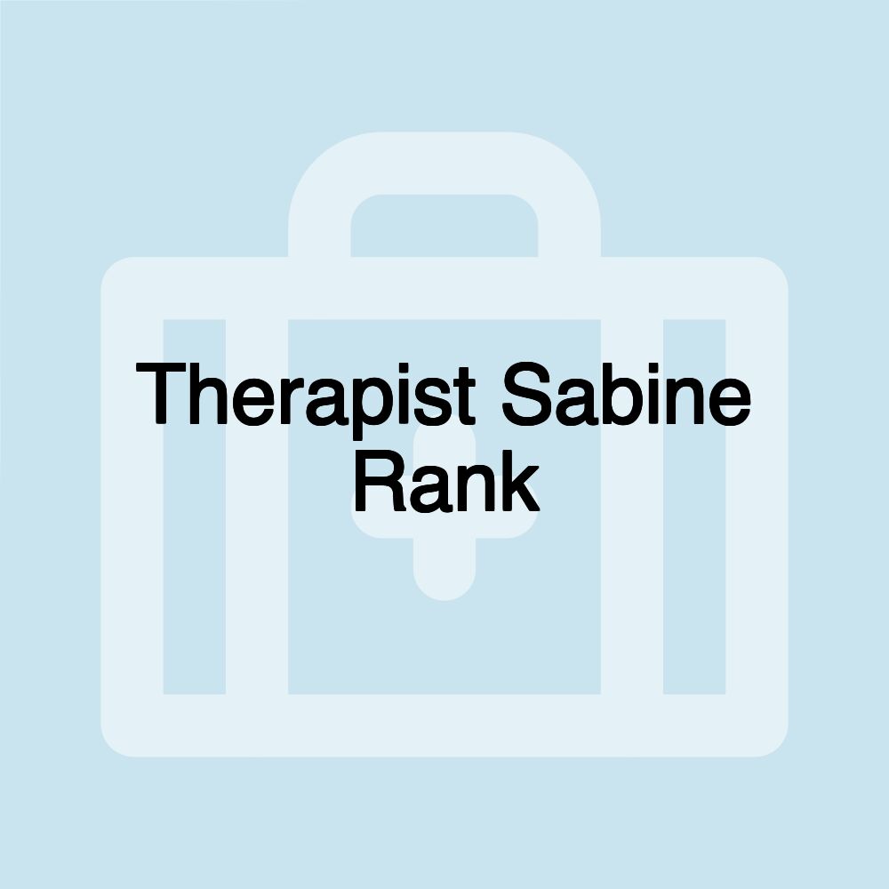 Therapist Sabine Rank