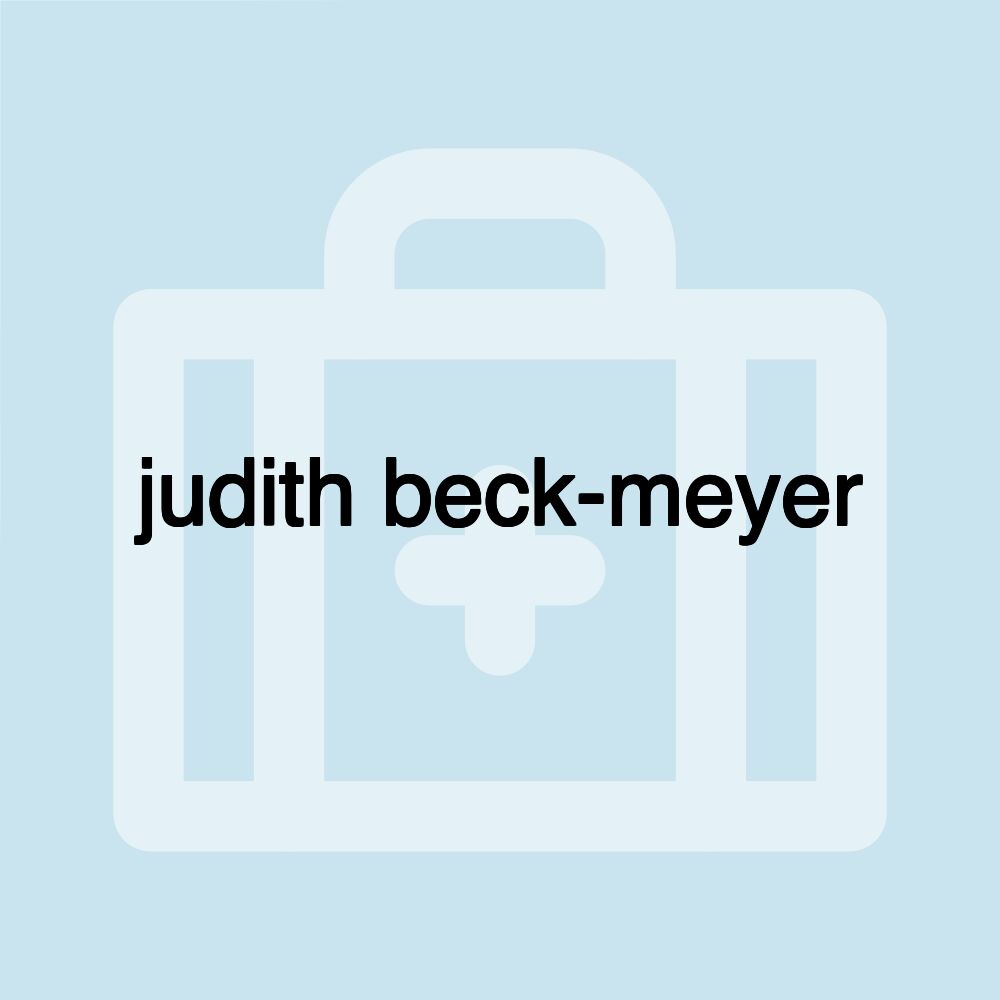 judith beck-meyer