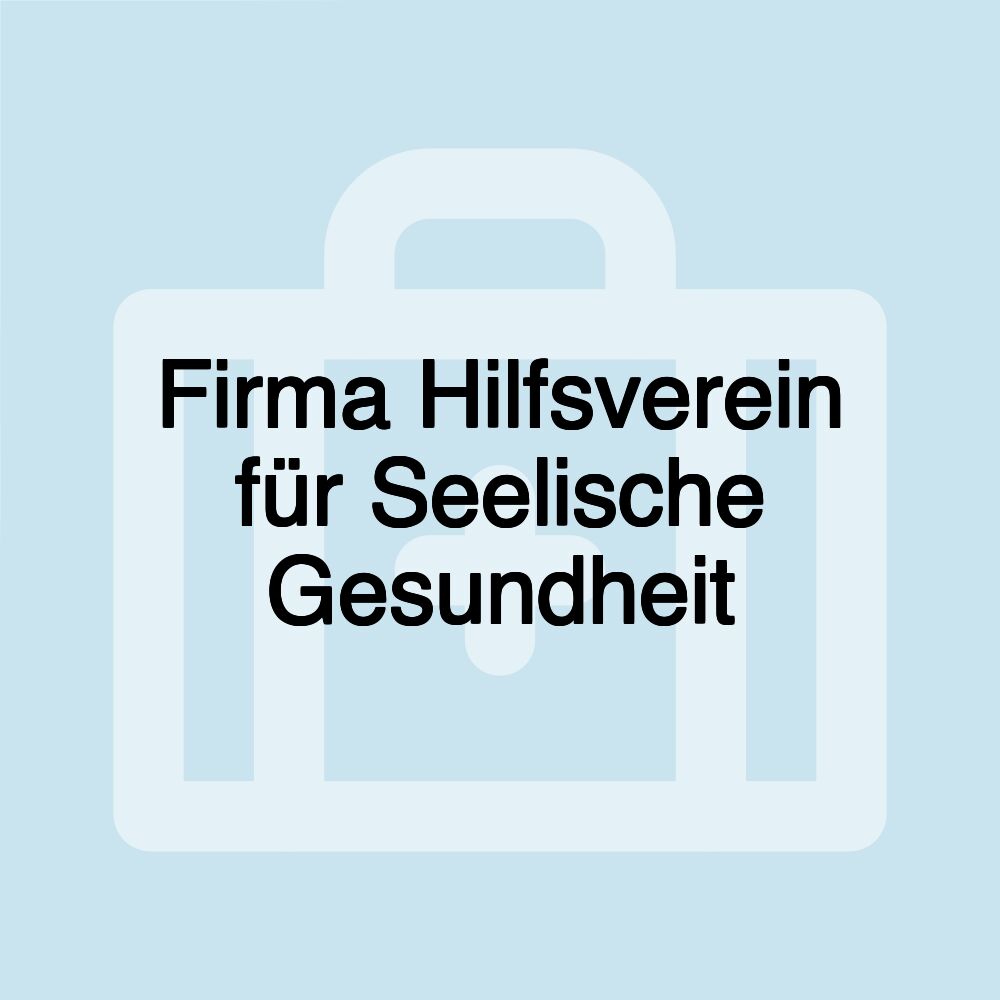 Firma Hilfsverein für Seelische Gesundheit