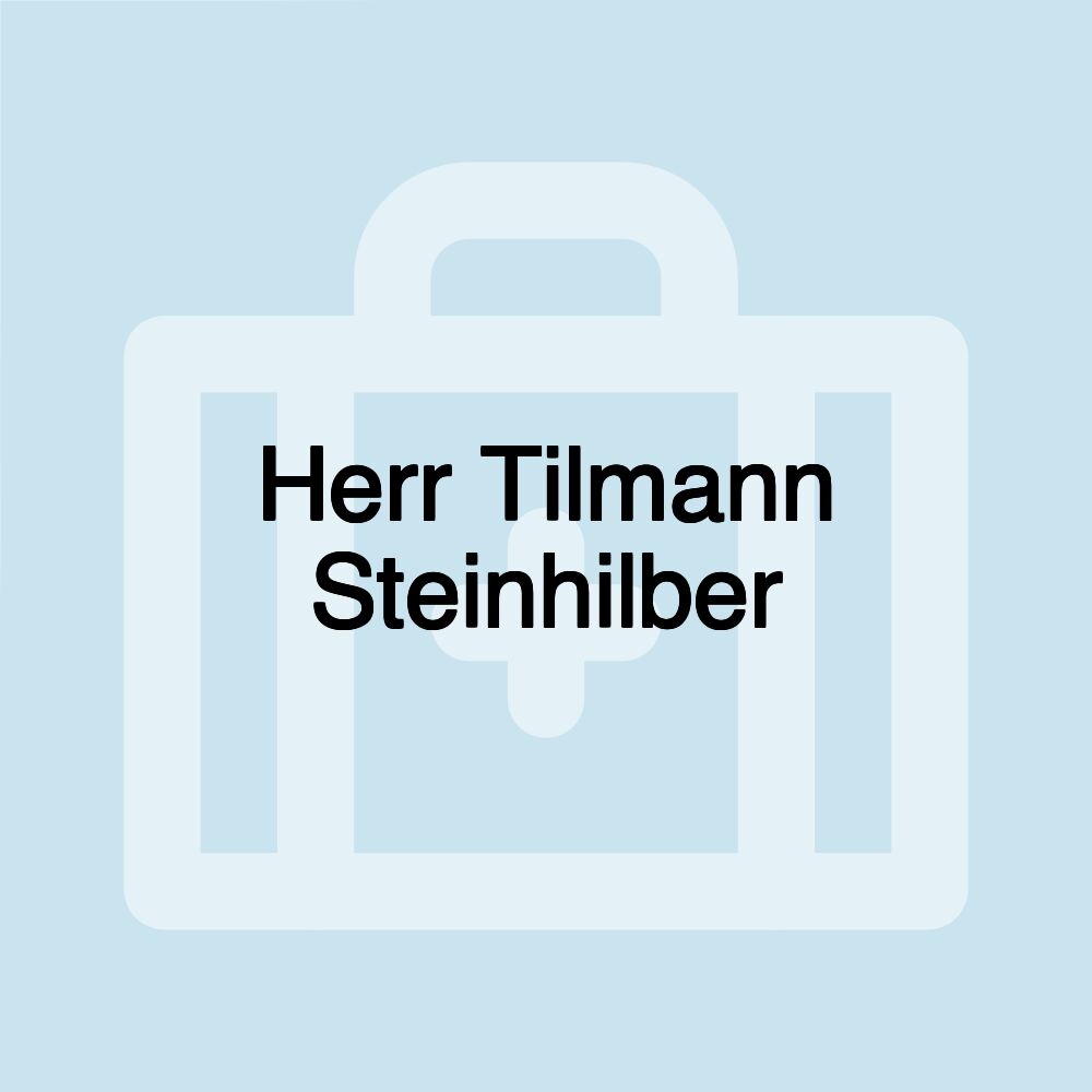 Herr Tilmann Steinhilber