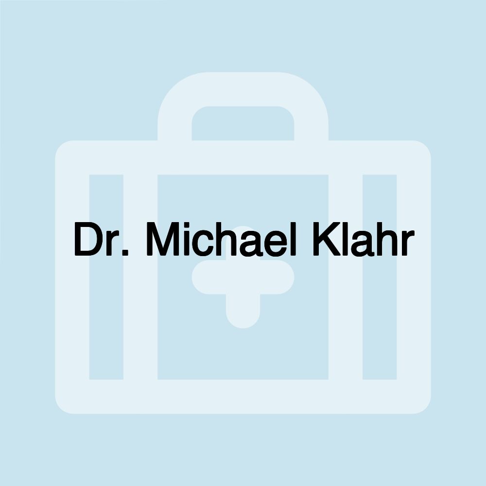 Dr. Michael Klahr