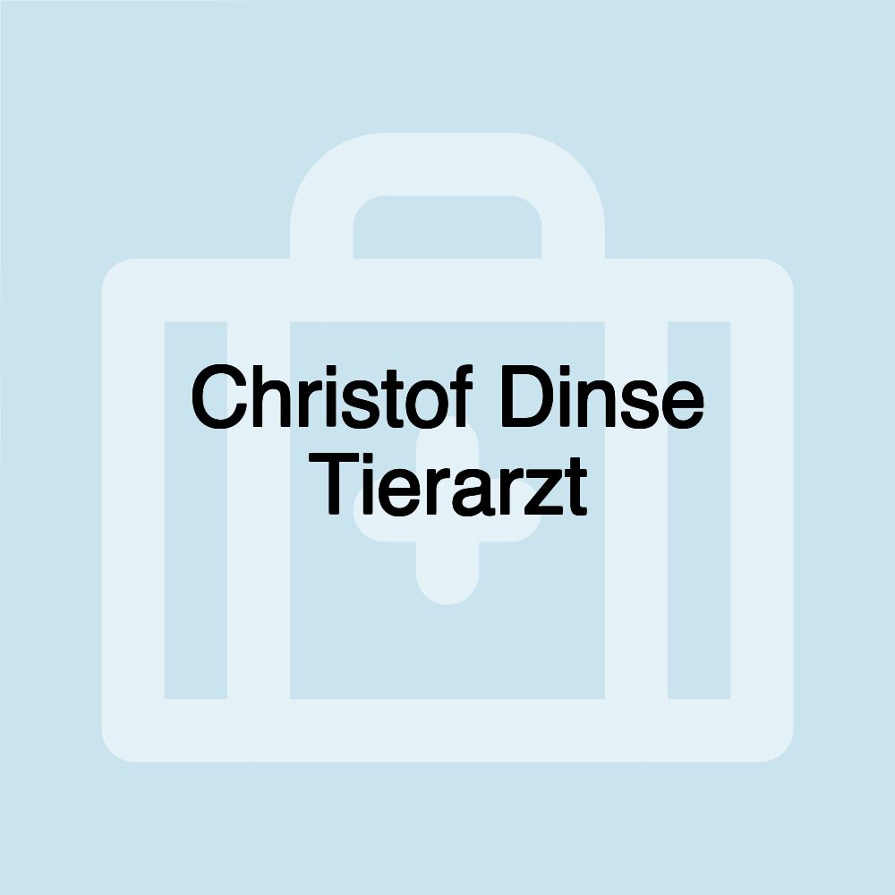 Christof Dinse Tierarzt