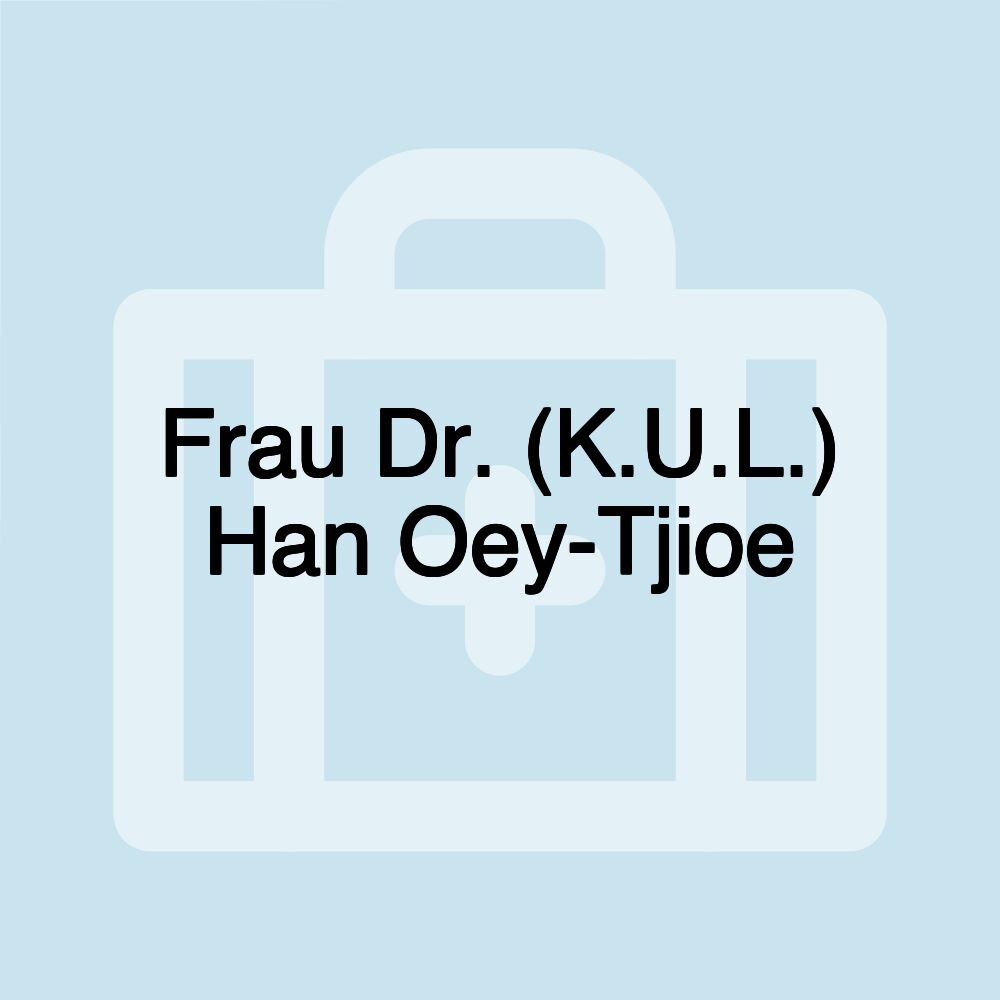 Frau Dr. (K.U.L.) Han Oey-Tjioe